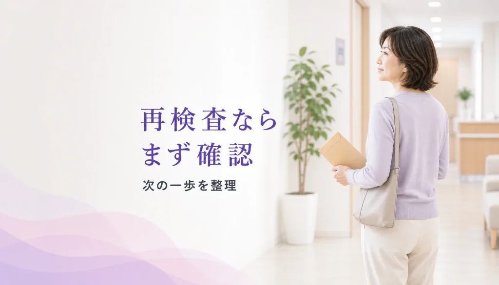 乳がん検診で「要再検査」と言われた方へ