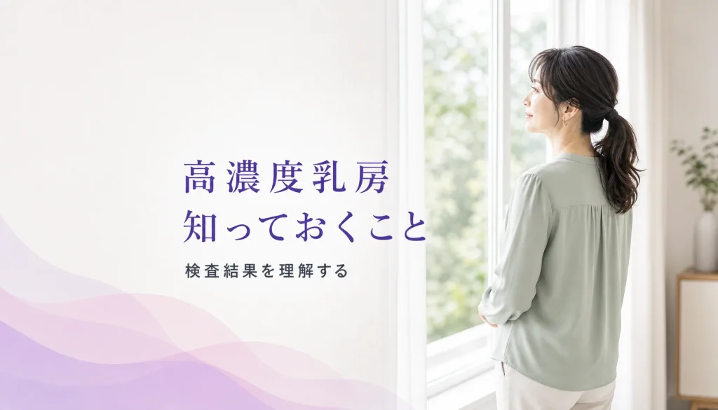 乳腺濃度（高濃度乳房）を指摘された方へ