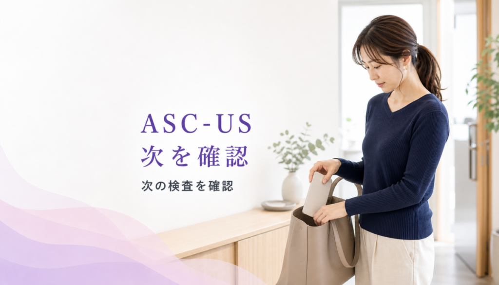 子宮頸がん検診でASC-USと言われた方へ
