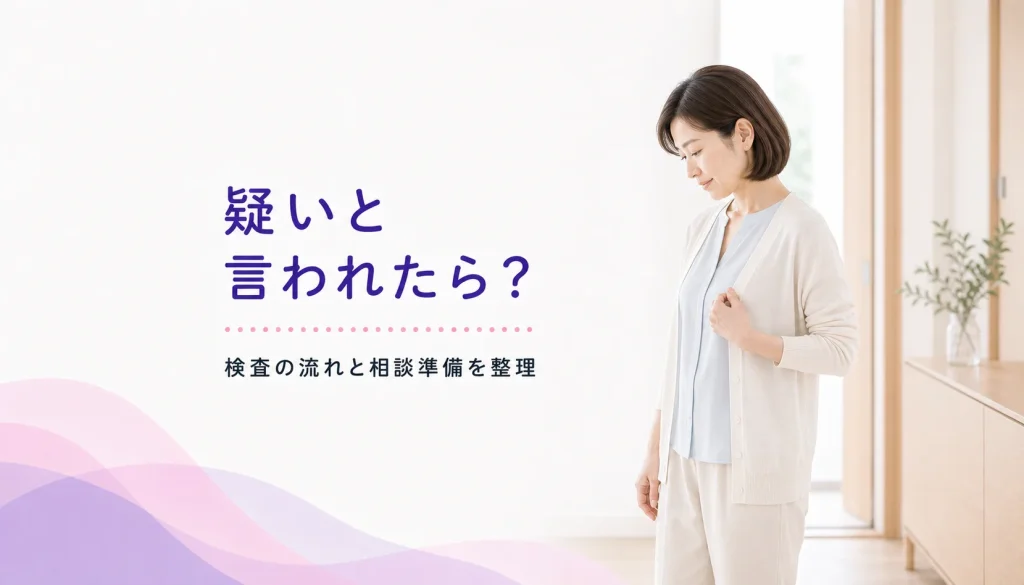卵巣癌の疑いと言われた方へ