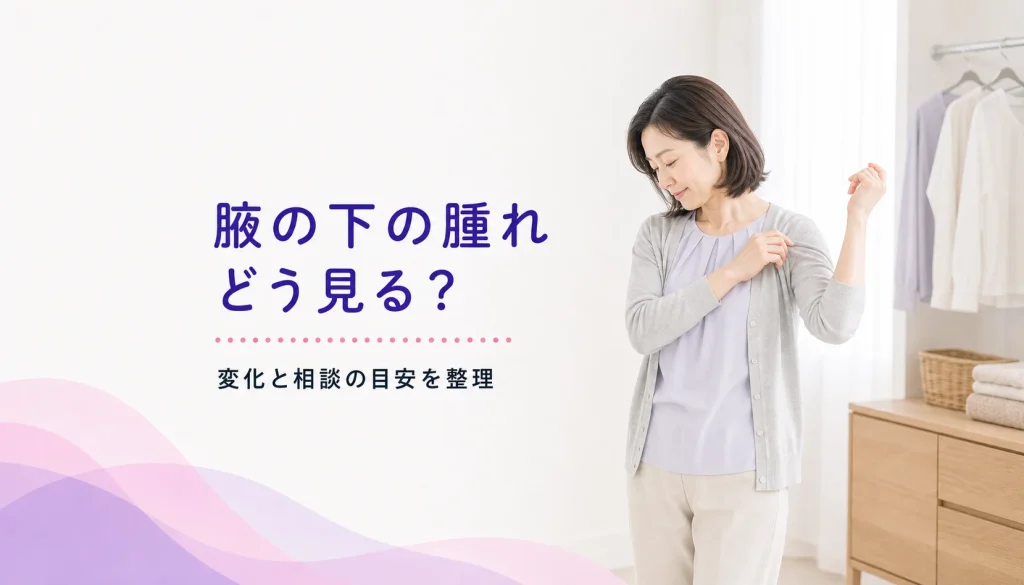 腋の下のリンパ節が腫れていると言われた方へ
