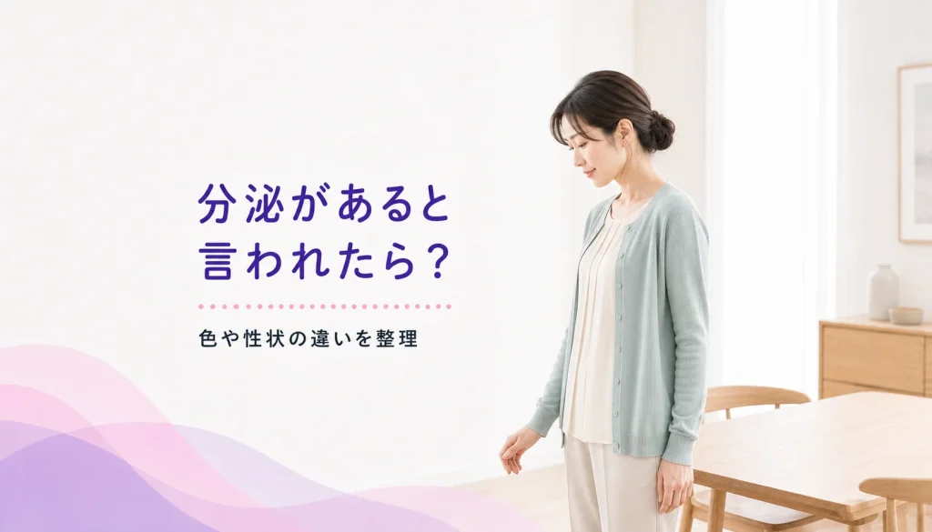 乳頭分泌があると言われた方へ