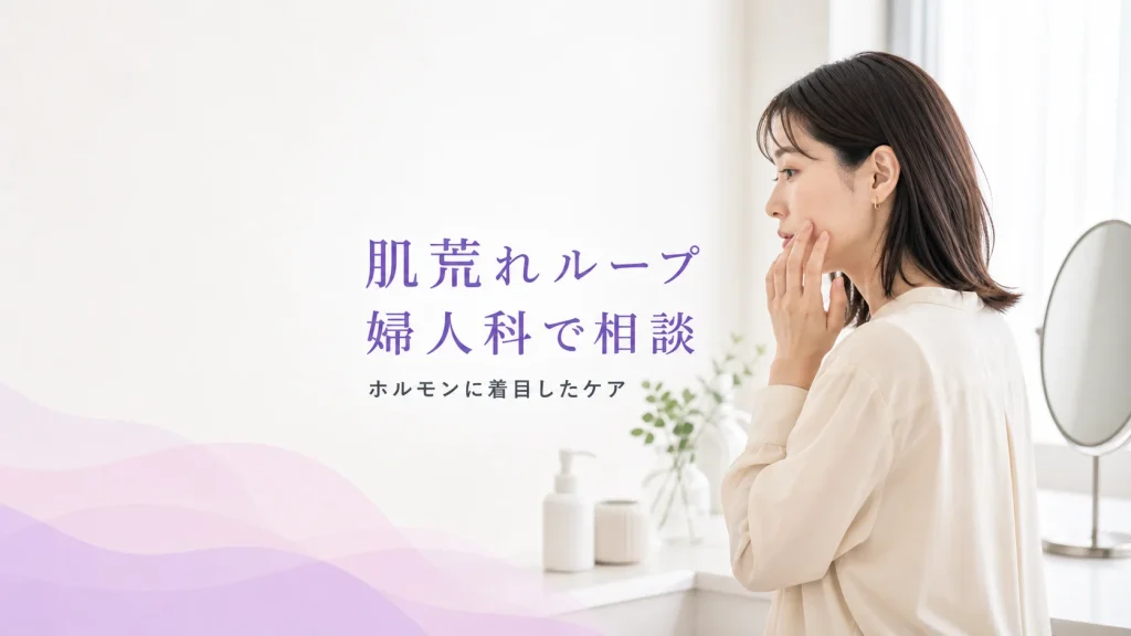 生理前の「肌荒れ・大人ニキビ」ループを断ち切る、婦人科ならではのケア
