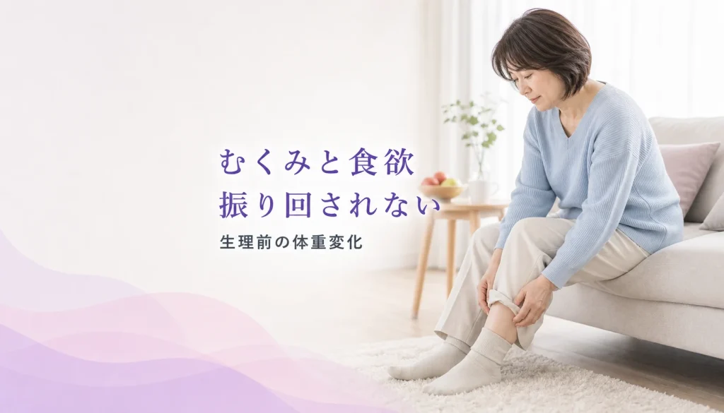 止まらない食欲とむくみ。生理前の「体重増加」に振り回されないコツ