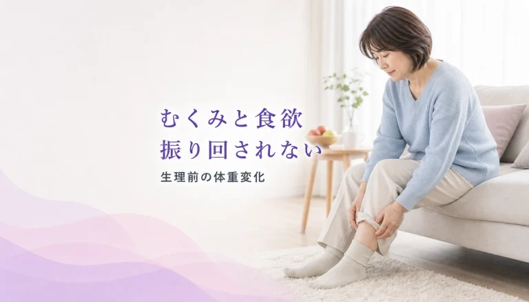 止まらない食欲とむくみ。生理前の「体重増加」に振り回されないコツ