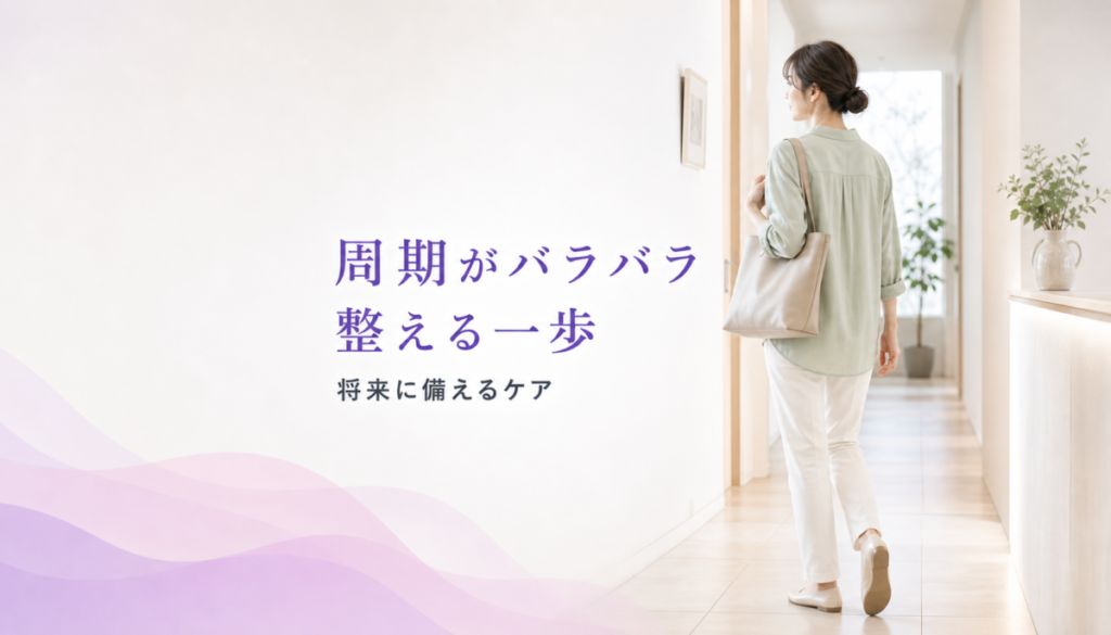 「私の生理、周期がバラバラ？」不規則なリズムを整えて将来に備える