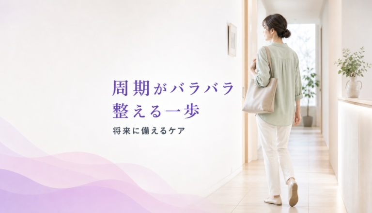 「私の生理、周期がバラバラ？」不規則なリズムを整えて将来に備える