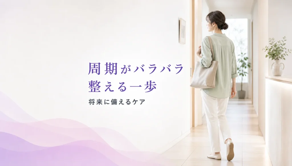 「私の生理、周期がバラバラ？」不規則なリズムを整えて将来に備える