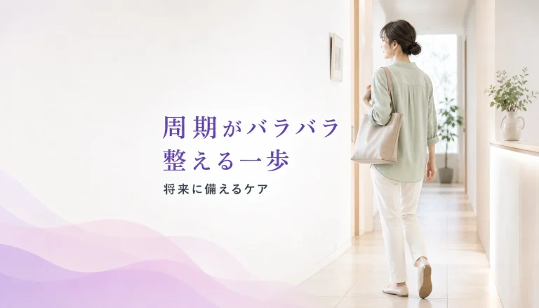 「私の生理、周期がバラバラ？」不規則なリズムを整えて将来に備える